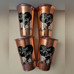 4 Vintage "I Love Lucy" Tumblers